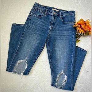 Levi's 721 Distressed High Rise Skinny Jean - 28